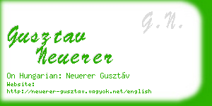 gusztav neuerer business card